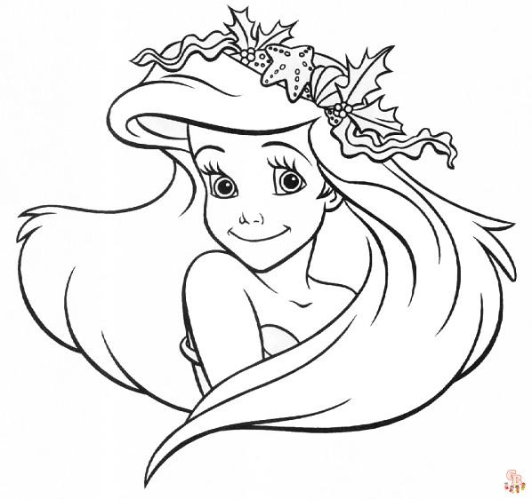 Dessins Gratuits à Colorier - Coloriage Princesse Disney Ariel à imprimer