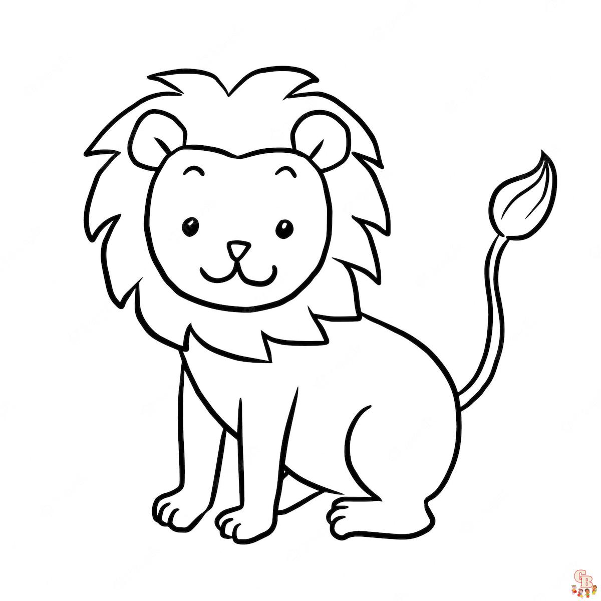 Coloriage Lion Modèles pour Enfants, Adultes et Activités