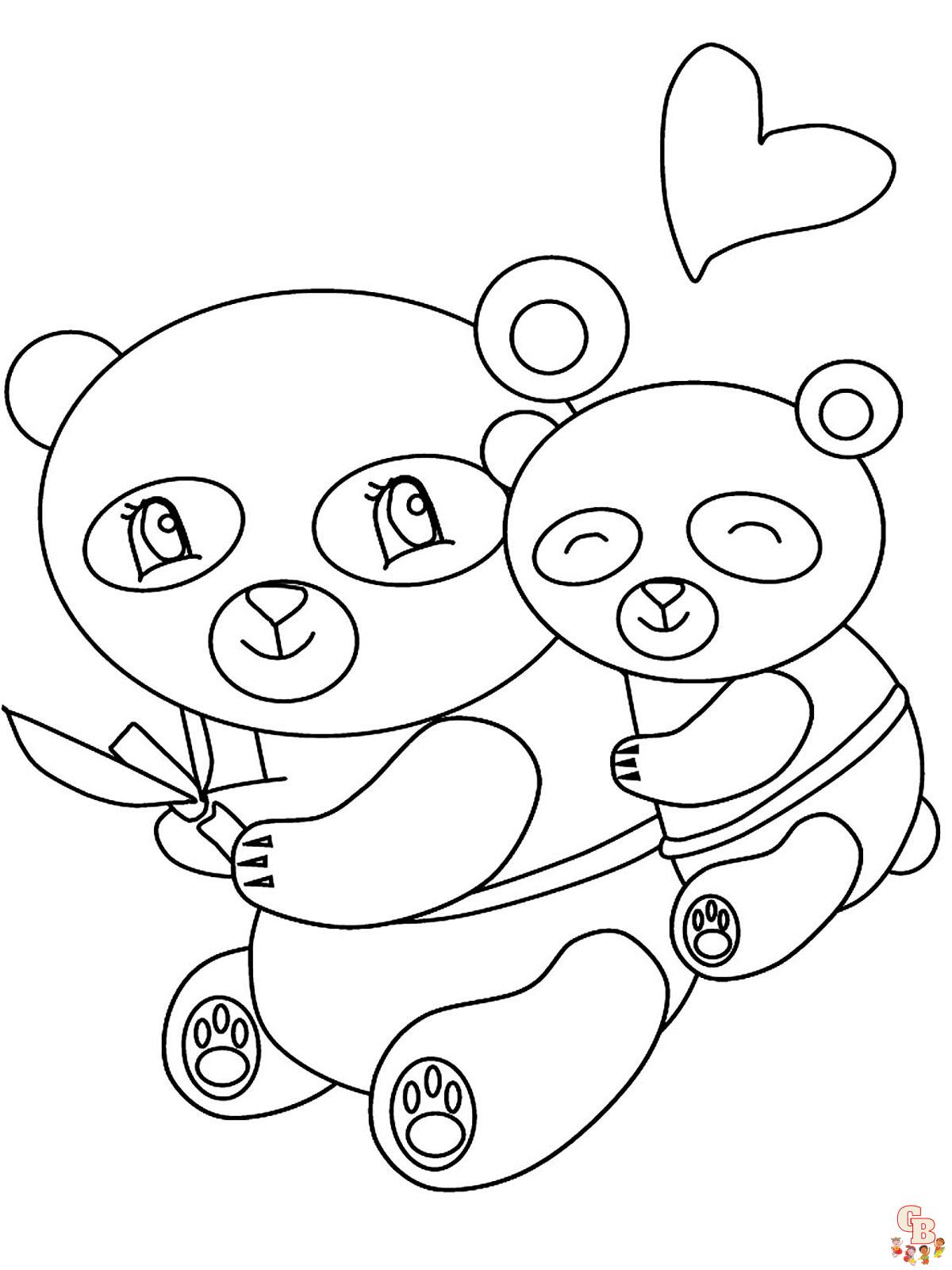 coloriage panda