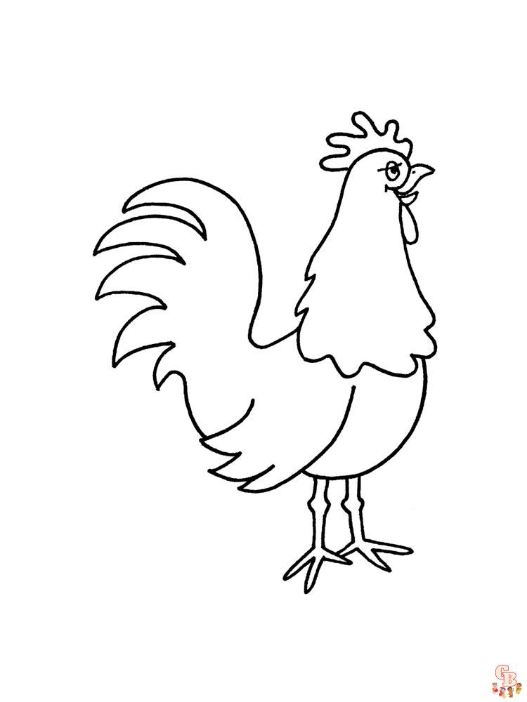 coloriage poulet