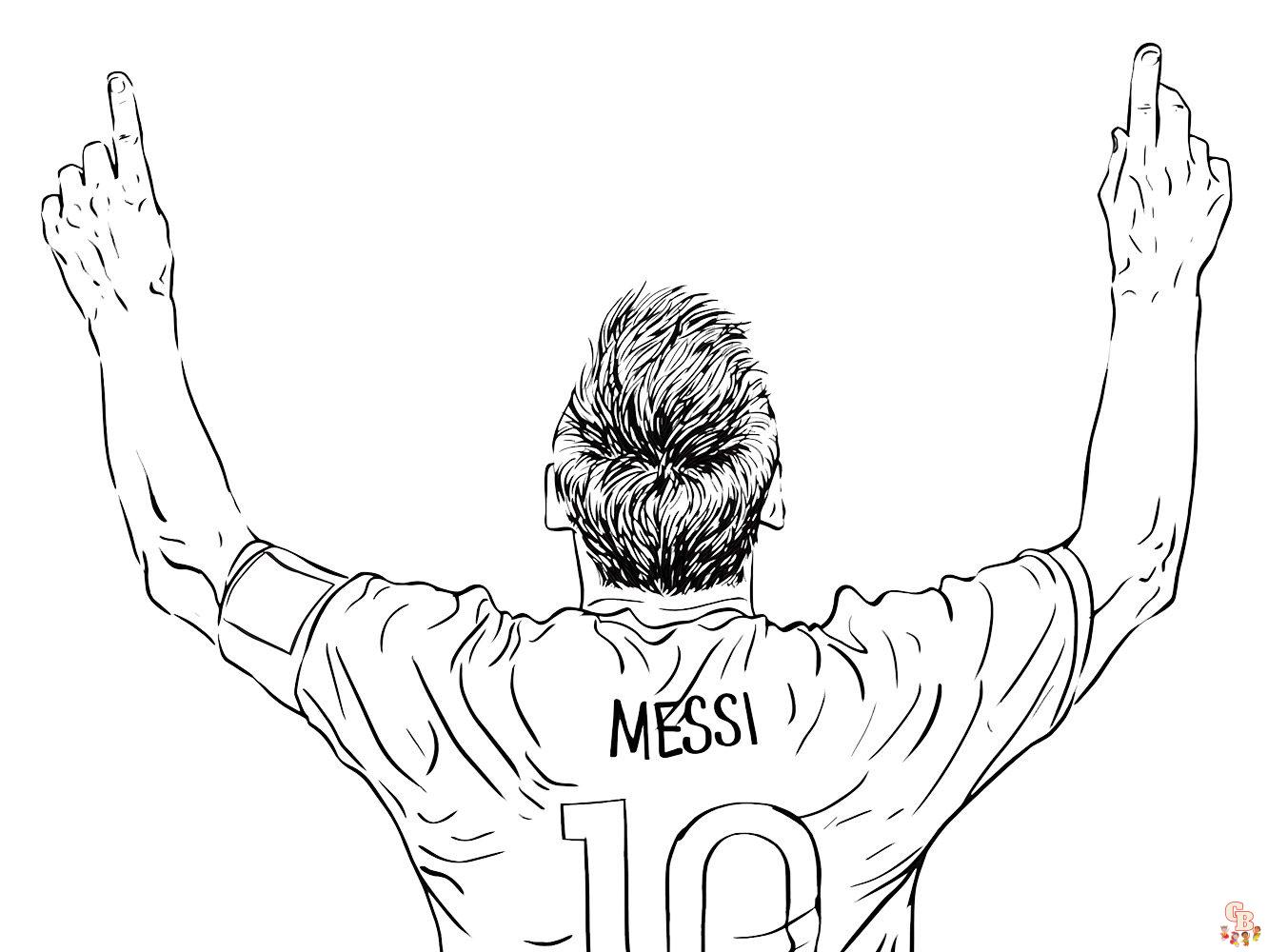 Coloriage Messi