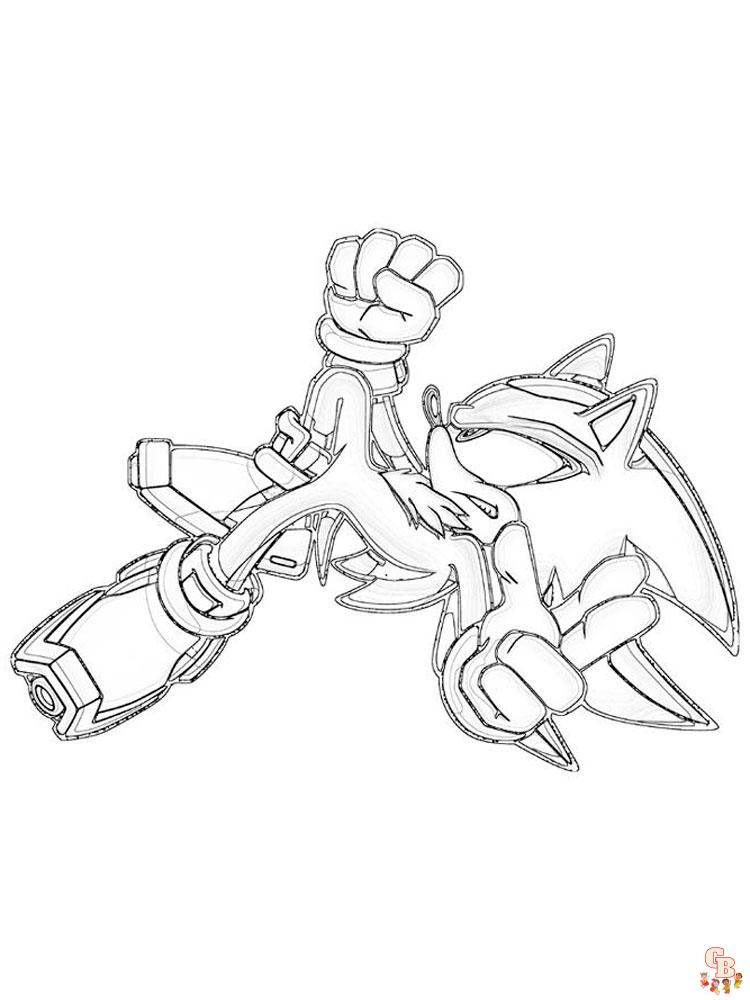 Coloriage Shadow Sonic