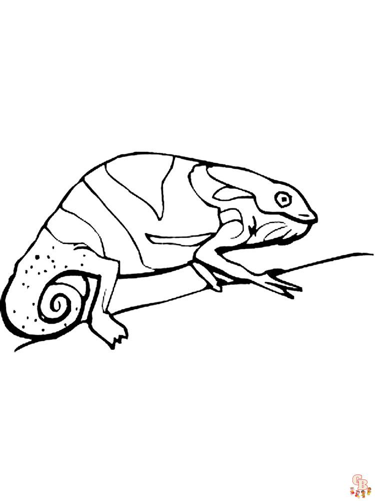 Coloriage chameleon