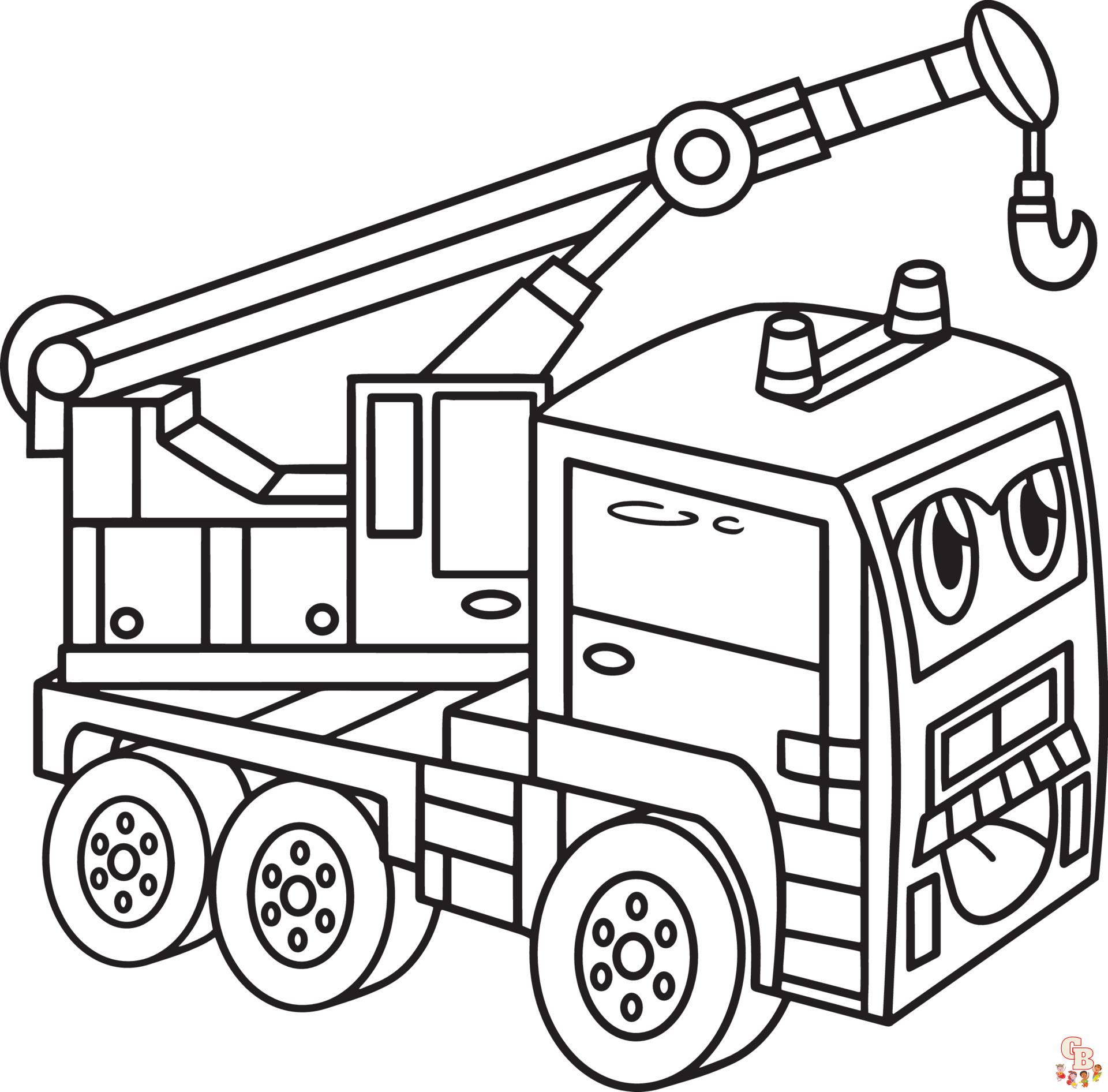 100 Pages Coloriage Enfant Camion : Camion de livraison, camions