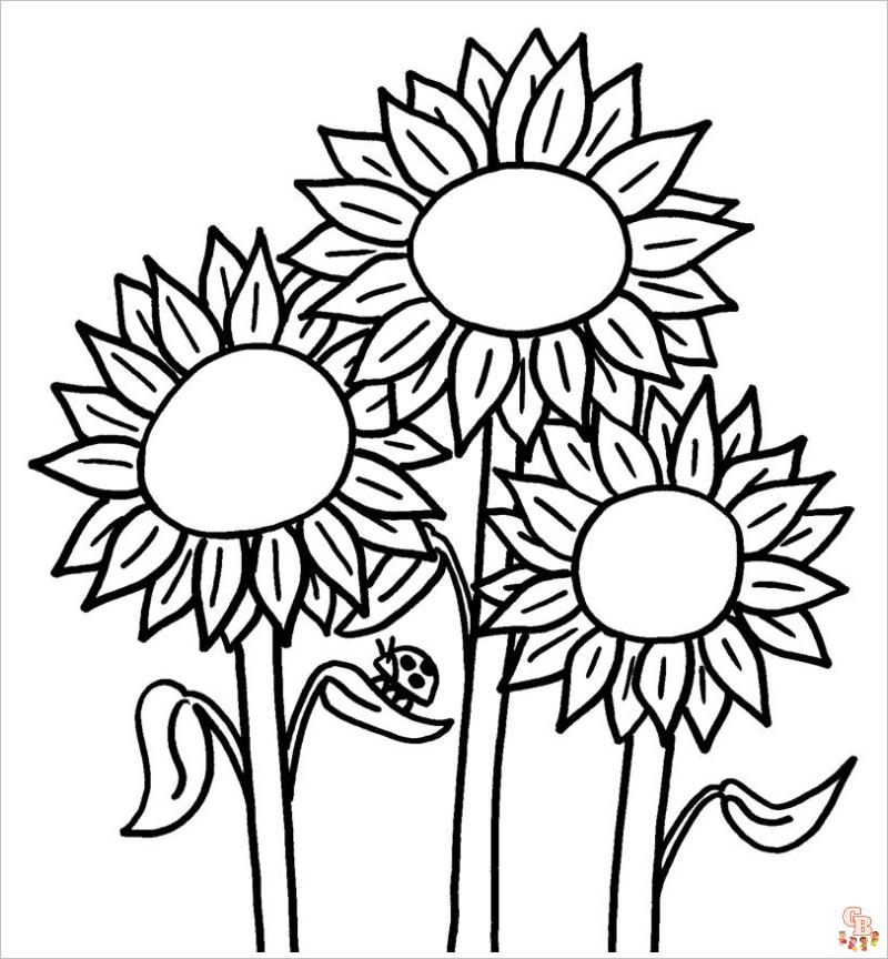 Coloriage Fleur Pages gratuites pour enfants et adultes