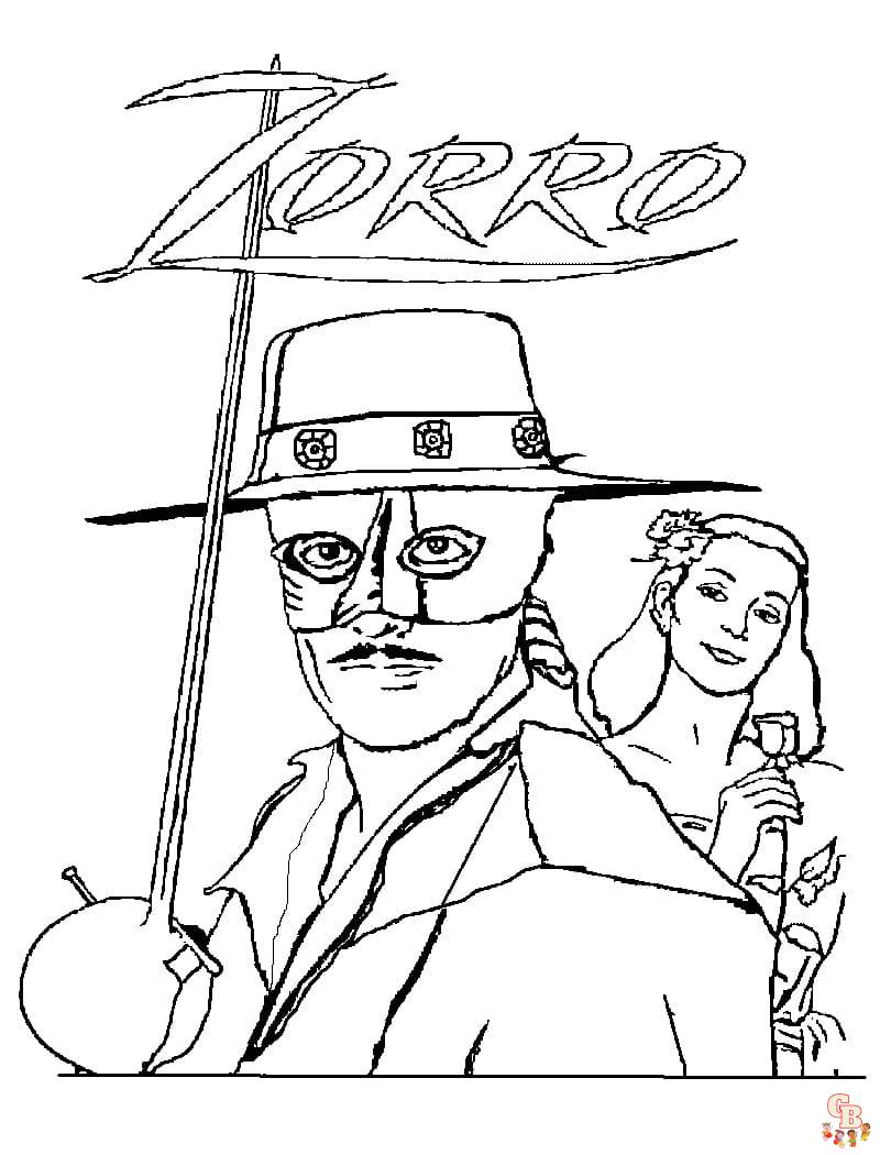 Coloriage Zorro